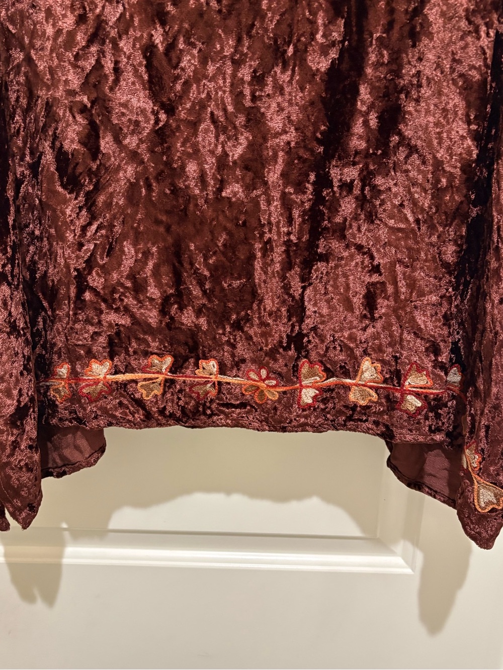 Angel Heart Boutique Embroidered Velvet Tunic - Picture 5 of 5